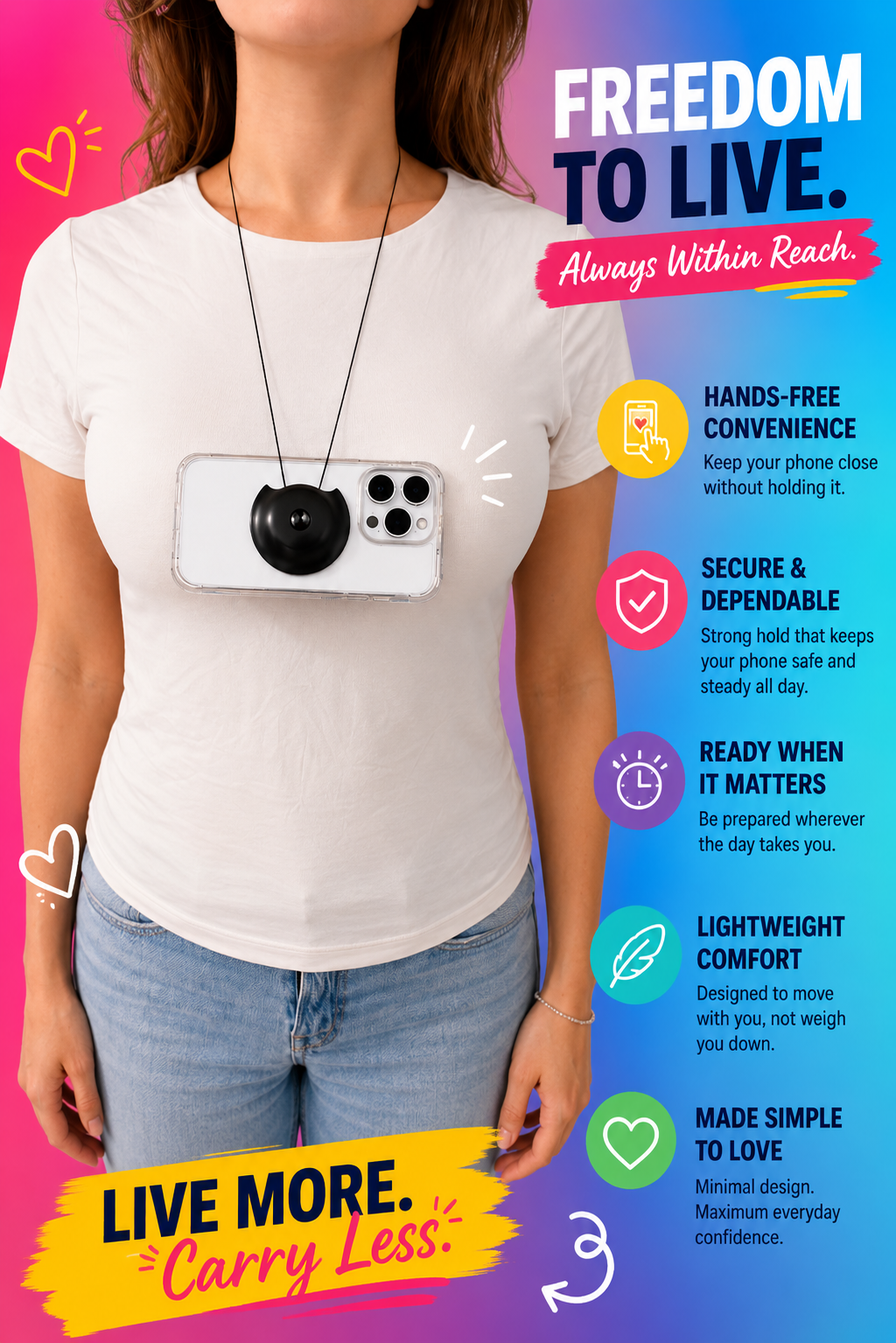 Wearable Phone Mount & Body Camera Attachment | Out of Pocket™